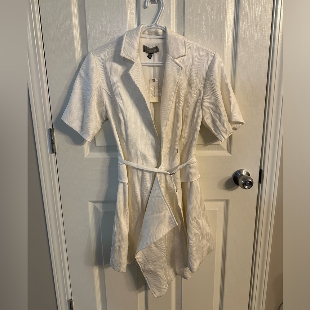 White Anthropologie dress